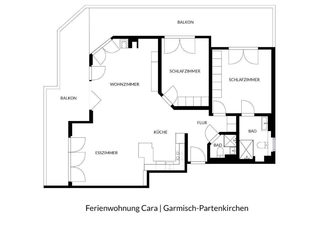 Cara Apartment การ์มิช-พาร์เทนเคียร์เชน ภายนอก รูปภาพ